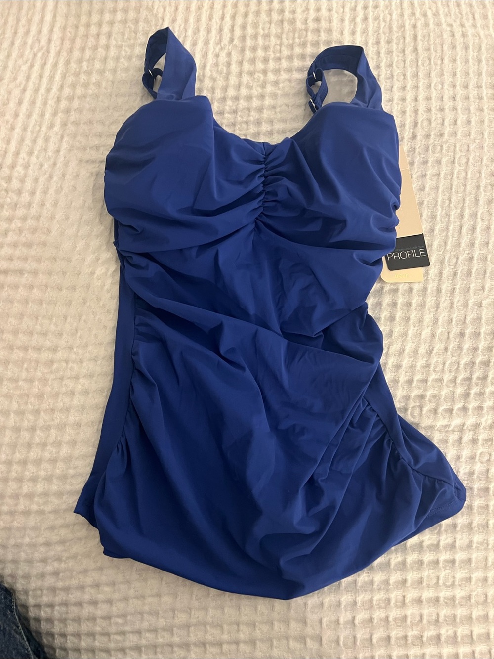 Gottex indigo 34 D tankini Swimsuit top